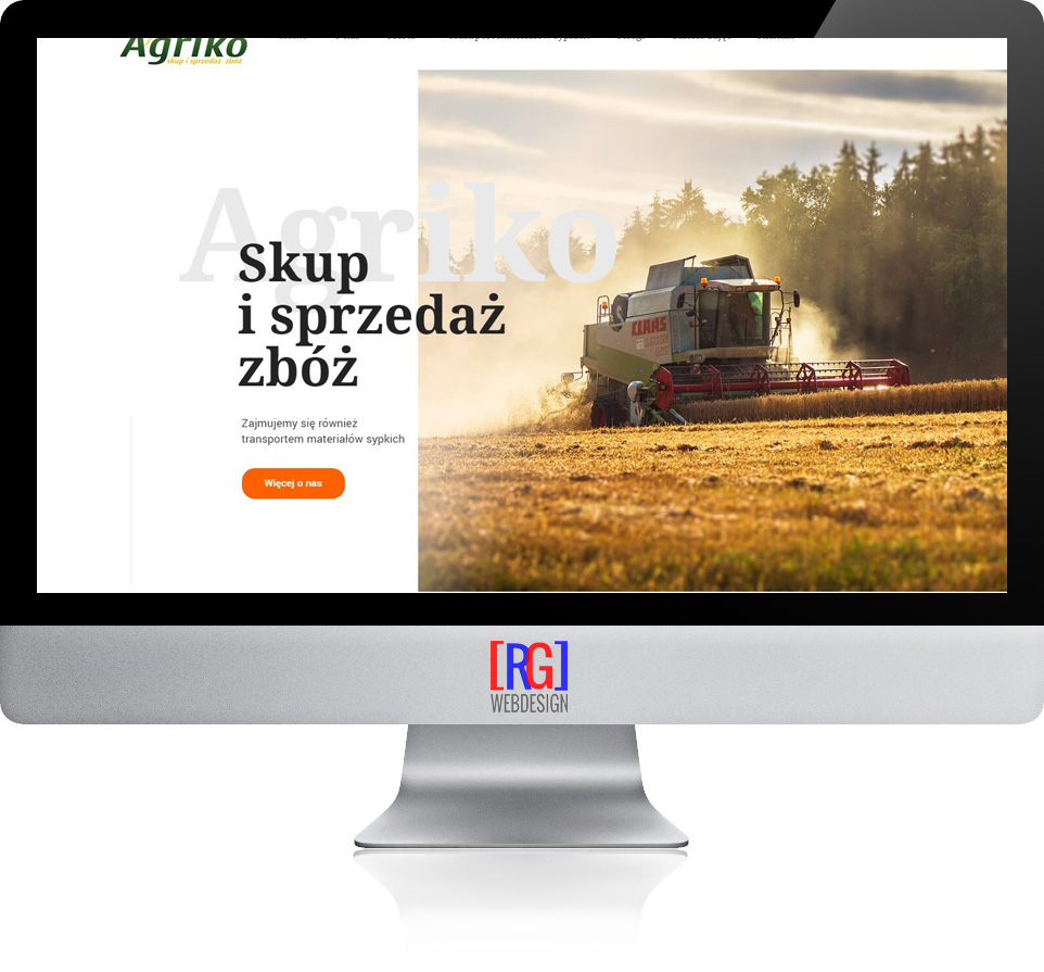 Strona internetowa dla firmy rolniczej